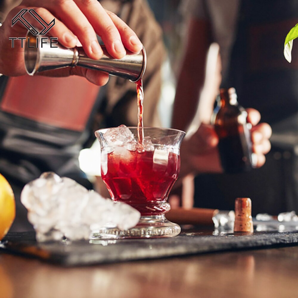 Cocktail Bar Jigger Japanese Stainless Steel Measuring Cup Jigger Double Spirit Bartender Cocktail Shaker Bar Accessories