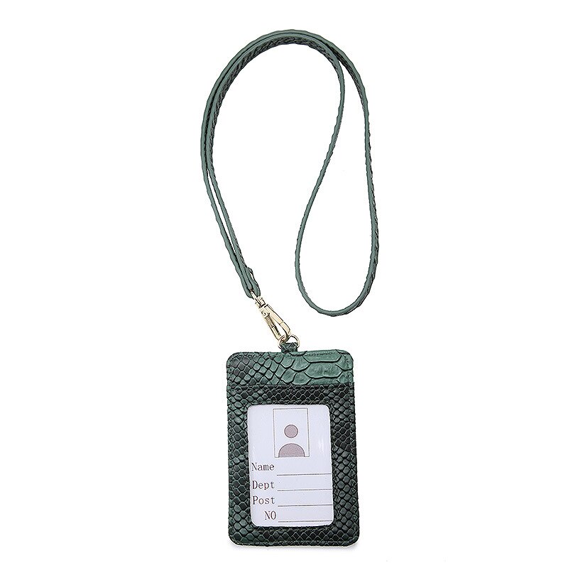 Mode Multifunctionele Id Card Case Vrouwen Purse Pu Leer Snake Patroon Credit Kaarthouder Werk Kaarthouder Bus kaarthouder