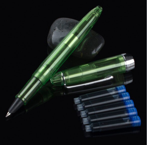 JINHAO 992 Student Fountain Office Pen Transparent 6 Color Round Spiral: 05