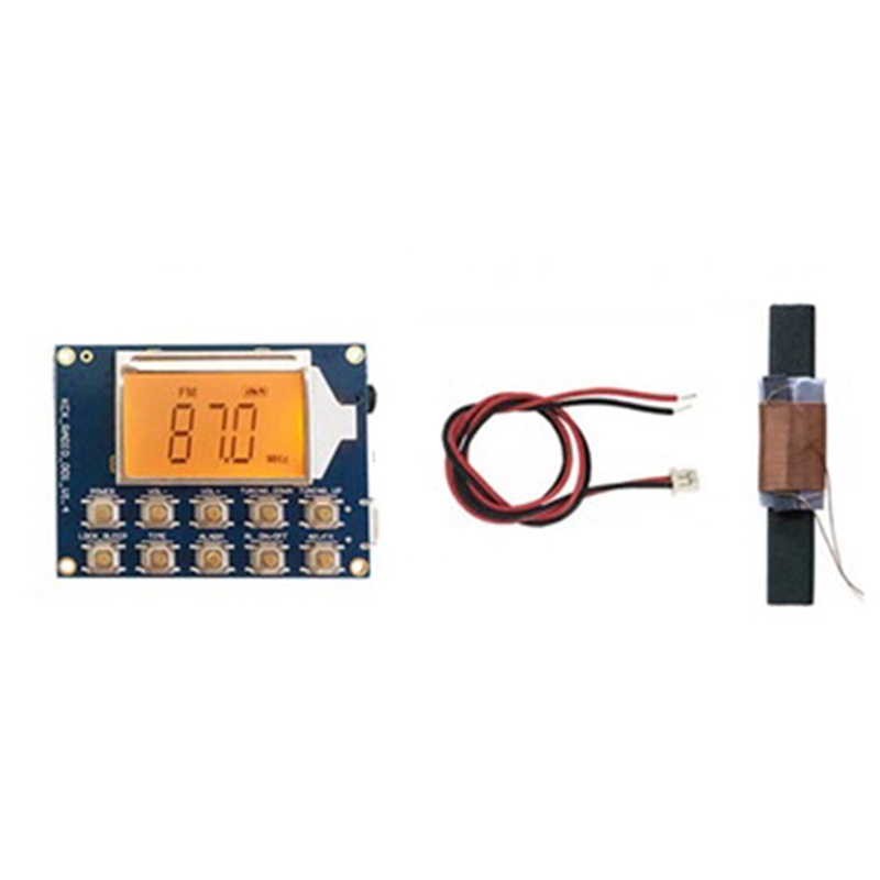 Fm Mw Sw Wireless Radio Receiver Module Dc 3.7V Klok Alarm 2W Stereo Dual Channel: Default Title