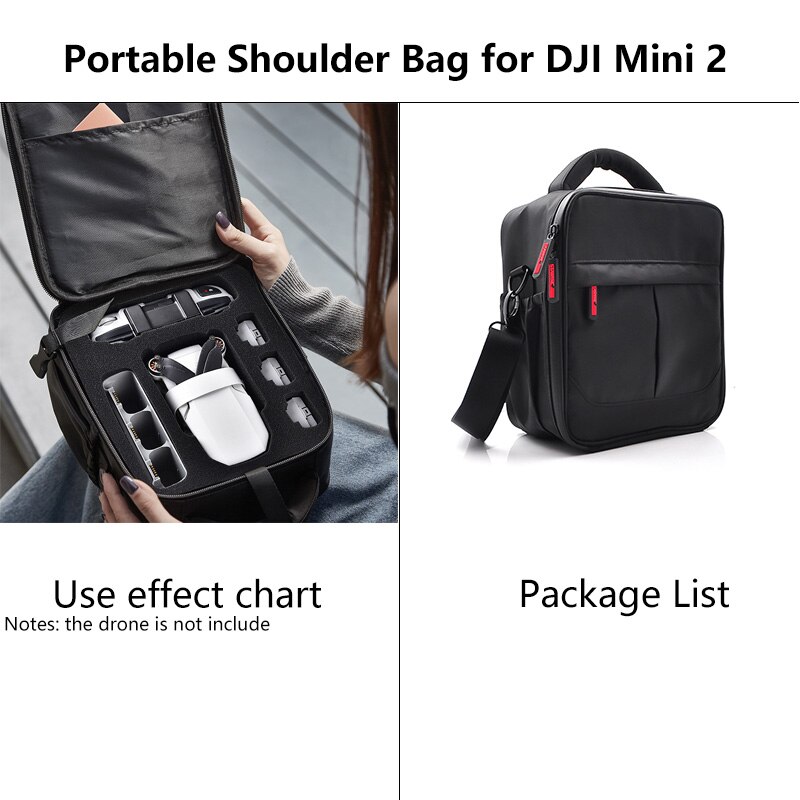 DJI Mini 2 Shoulder Bag Handbag PU Portable Carrying Case Mavic Mini Drone Accessories Storage Bag Mini SE 3 PRO Safety Case Bag: Shoulder Bag-Mini 2