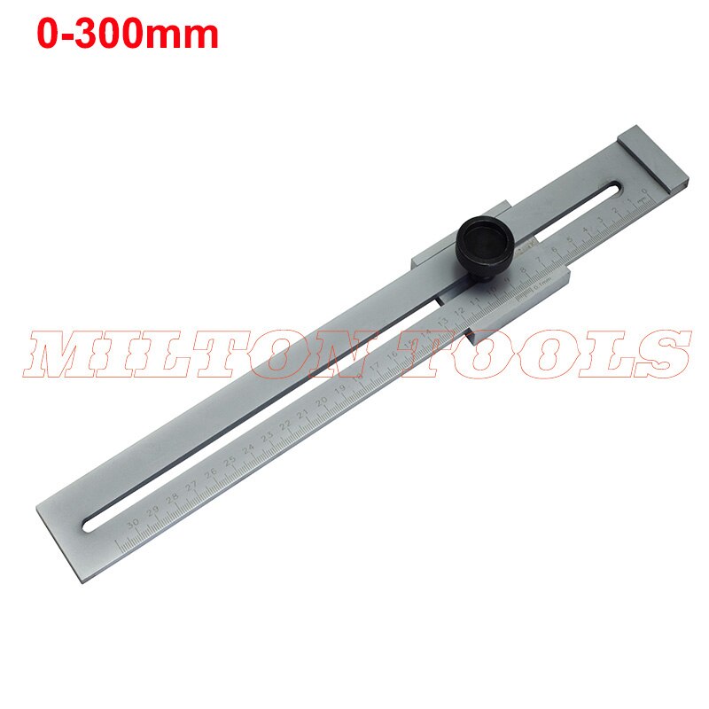 0-250/300mm industrial level Steel Marking Gauge Aluminum Alloy 170/270/370mm Scale Measure Scribing Ruler T-type Hole Ruler: 0-300mm