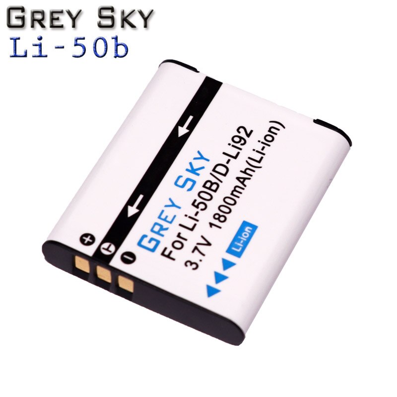 Batería de Li-50B LI50B li 50B 3 x D-LI92 + cargador de 3 ranuras para OLYMPUS SP 810 800UZ u6010 u6020 u9010 SZ14 SZ16 D755 u1010 SZ30 SZ20