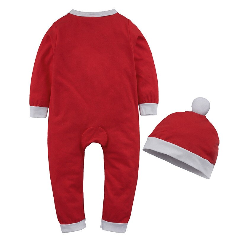 Pasgeboren Kerst Xmas Kleding Voor kids Kerst Romper Hoed Kostuum Outfit Peuter Cartoon Kleding Sets Baby Kleding Sets