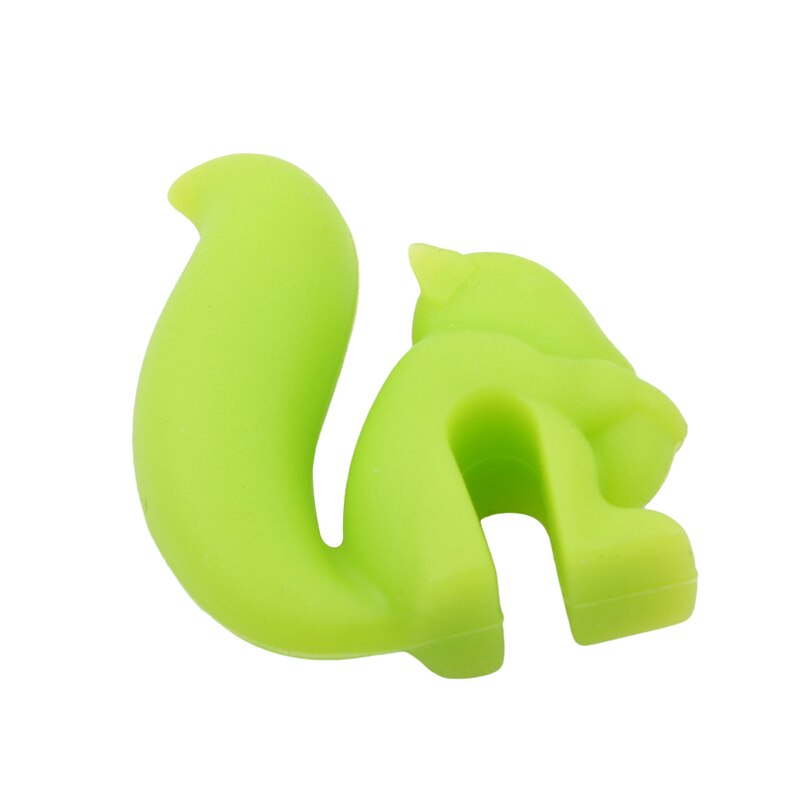 5 Pcs Silicone Tea Infuser Squirrel Device Tea Bag Hanging Snail Mug Cup Clip Label Party Year Supplies