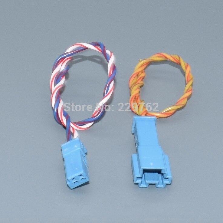 Connecteur électrique stéréo pour haut-parleur aigu, mâle et femelle, 2 broches, pour éclairage de porte, avec câble et queue de cochon, pour bmw: 10 paires femelle mâle