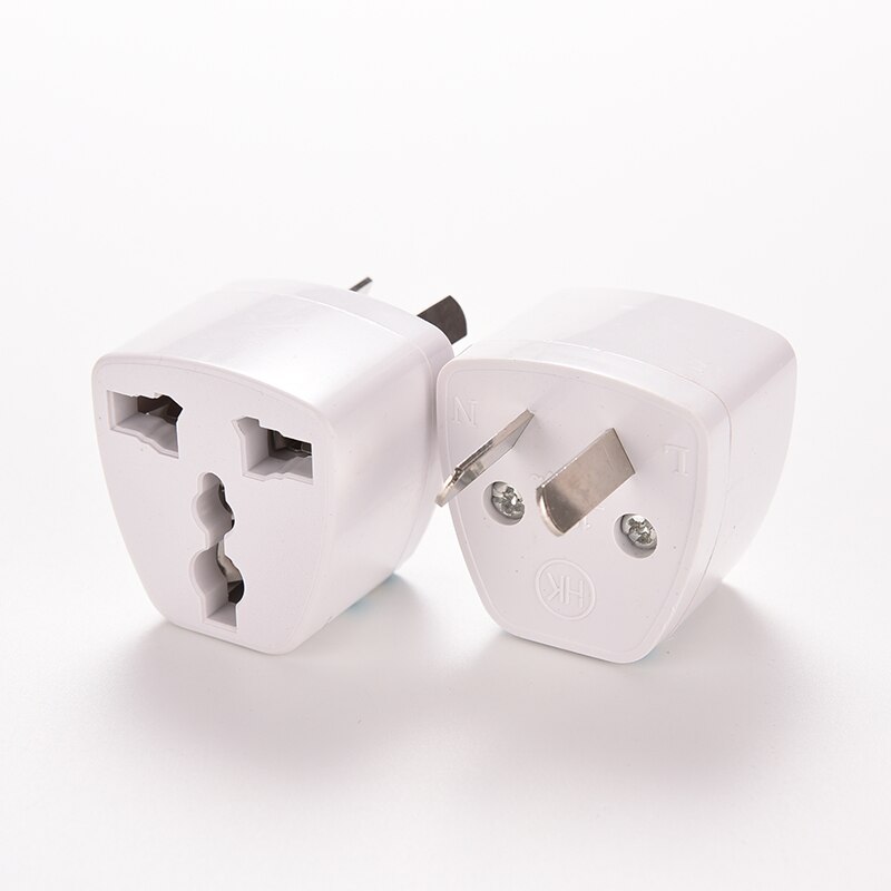1pc hvide rejseomformer stik universal eu uk us ger au chn stik adapter european tyskland australien kina strømstik stikkontakt