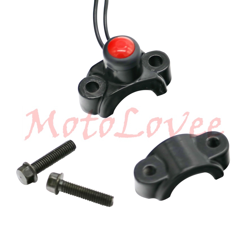 Motolovee universal motorcykel afbrydere aluminium styr mount forlygte power start kill fog light knap