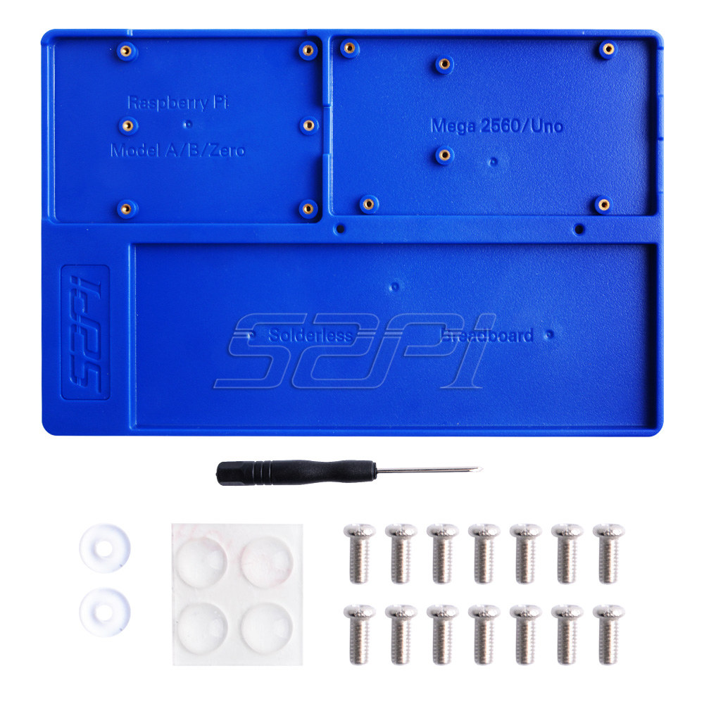 52Pi Original ABS Experiment Holder Platform DIY Kit for Raspberry Pi 4B / 3B+ / 3B / 2B / B+, Zero/W Arduino Uno, Mega 2560: Blue Holder
