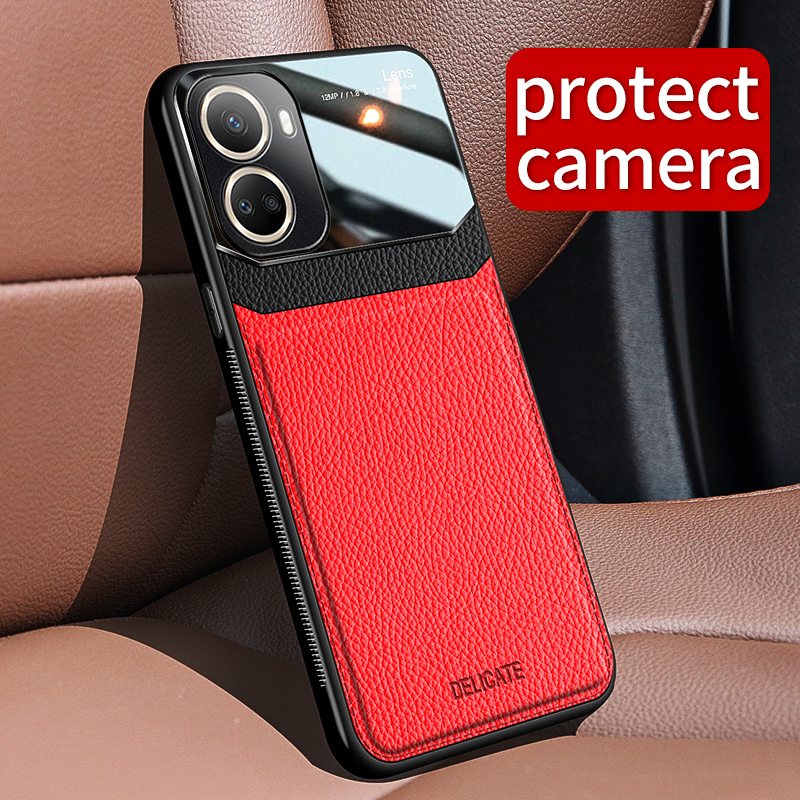 Pokrowiec na Huawei Nova 10 se etui PU skóra tylna pokrywa dla Huwei nova 9 10 zawodowiec 9se 10se etui nova9se nova9se Coque 10