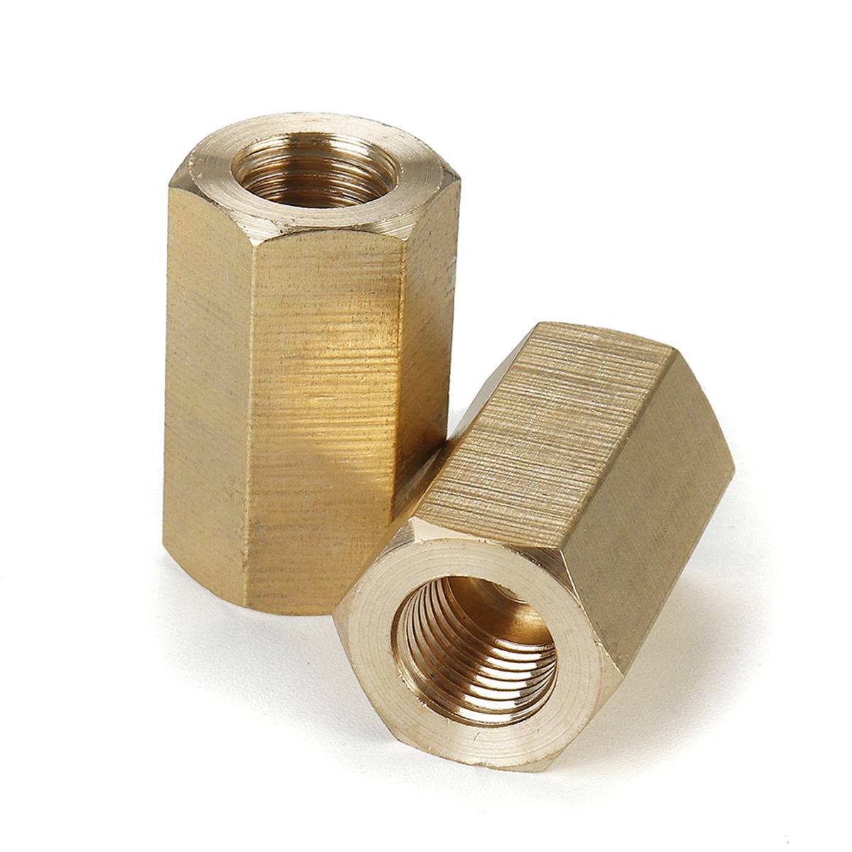 5PCS Inverted Flare Brass Brake Line Union Fitting For 3/16" OD Tube Hydraulic 3/8"-24 Threads Car Motorcycle Accessories