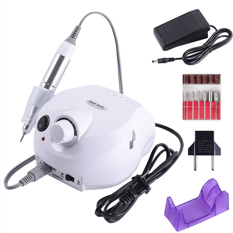35000Rpm Electric Nail Boor Machine Elektrische Manicure Machine Boren Accessoire Kit Pedicure Nail Boor File Bit Nail Apparatuur