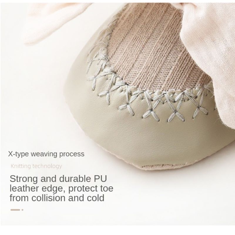 Spring Autumn Baby Girls Socks Newborn Baby Bowknot Socks Infant Baby Socks Anti Slip Soft Cotton Floor Sock Shoes