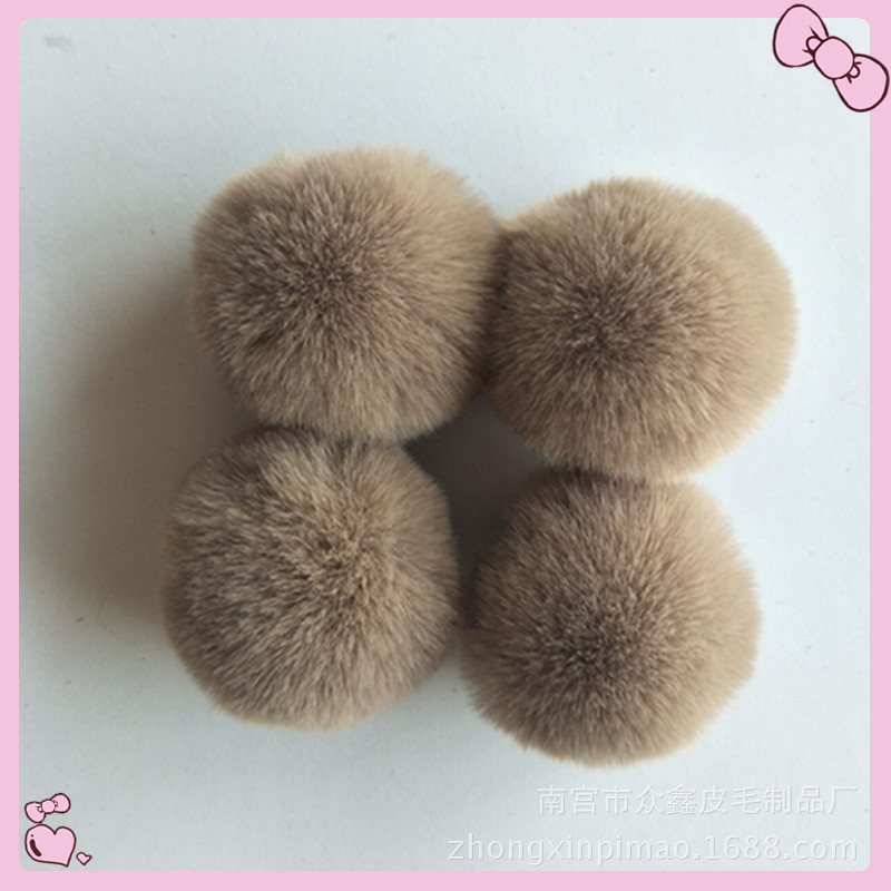 5 Stks/partij 8Cm Pluizige Faux Konijnenbont Bal Pompom Pluche Vrouwen Tas Auto Sieraden Voor Kleding Naaien Stof Accessoires faux Fur: 9