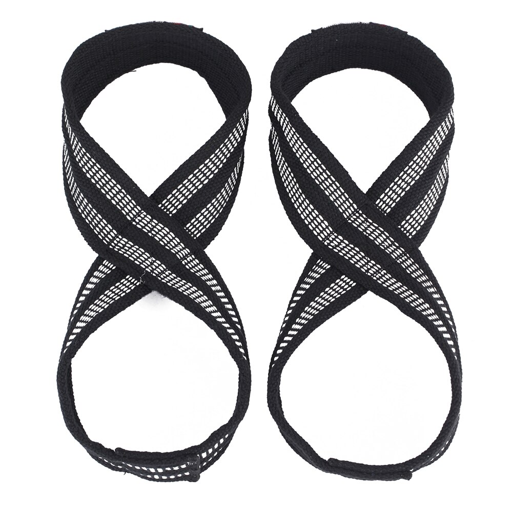 2pcs Sport Protection Wrap Gym Anti Slip Bodybuilding Wrist Support Lifting Straps Figure 8 Horizontal Bar Powerlifting Fitness