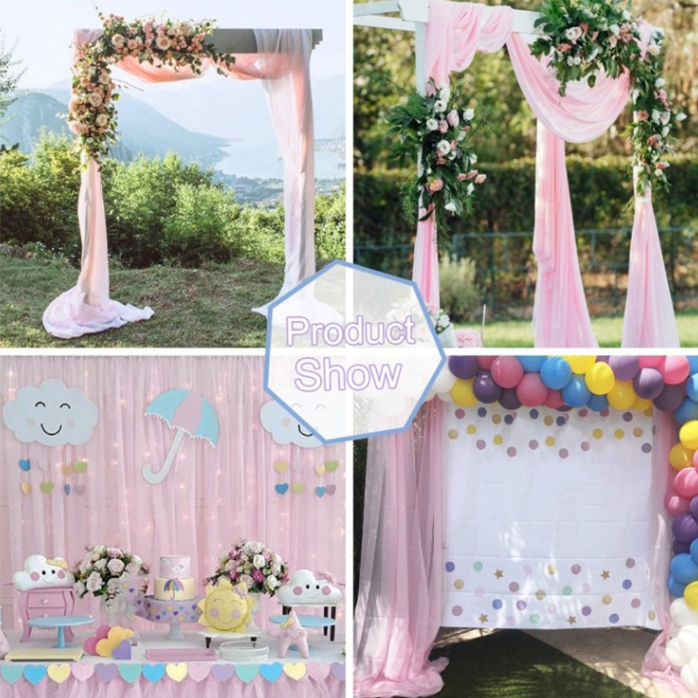 Wedding Arch Drapping Fabric Party Supplies Chiffon Fabric Drapes Backdrop Curtain Drapery Ceremony Reception Hanging Decor