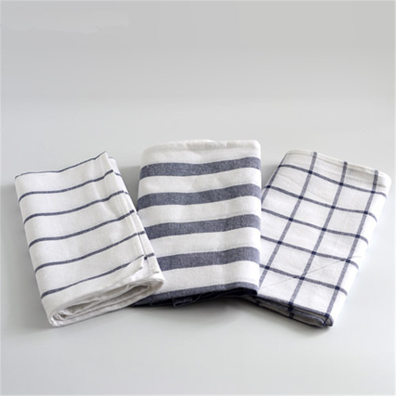 52*67 cm 3 Stks/set Puur Katoen Gestreepte Keuken Handdoek Multipurpose Rechthoek Plaid Placemats Dishtowel Schoonmaakdoekje Huis textiel: Default Title