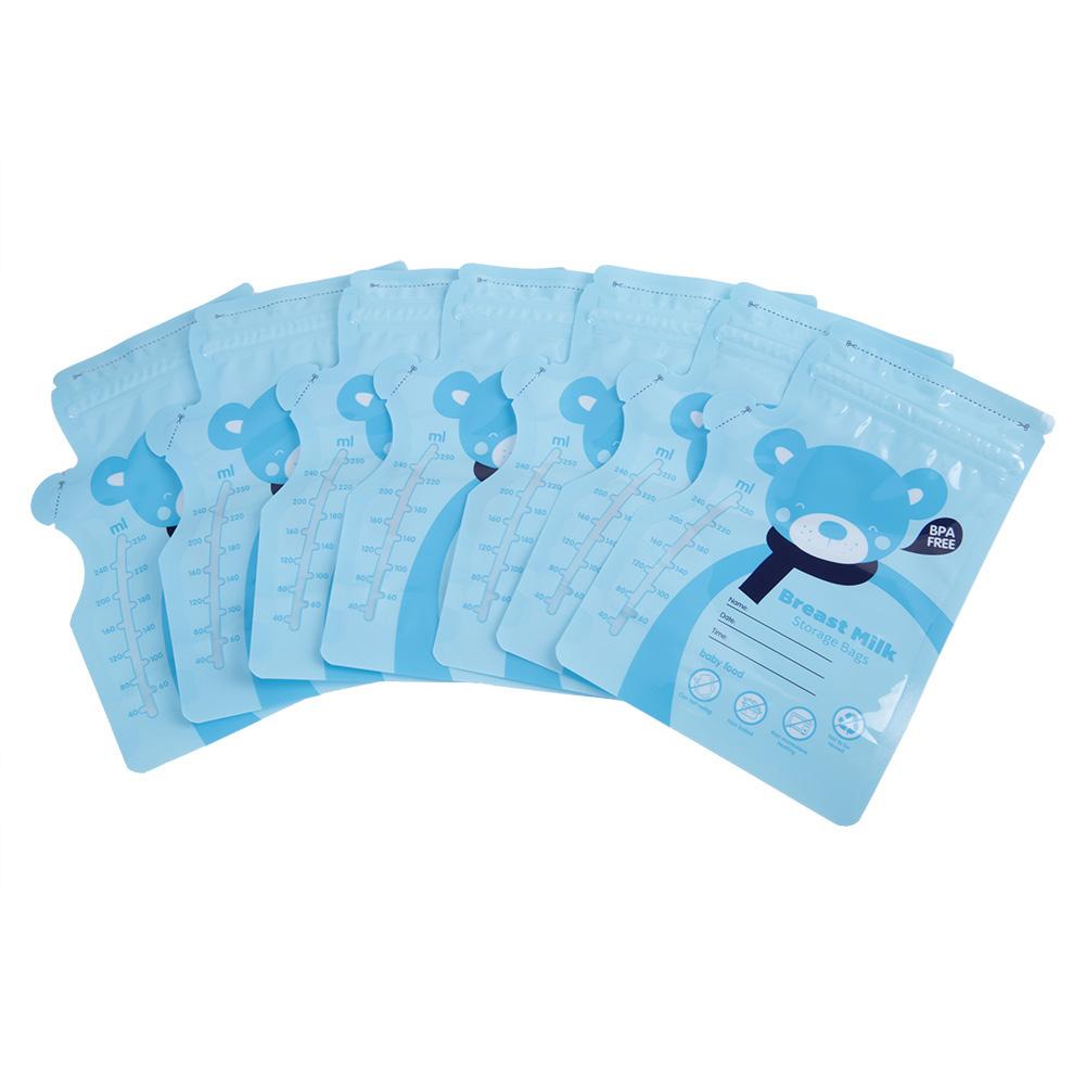 30PCS 250ML Baby Food Storage Breast Milk Storage Bag Disposable BPA Free Baby Safe Feeding Breast-milk Sealed Bag