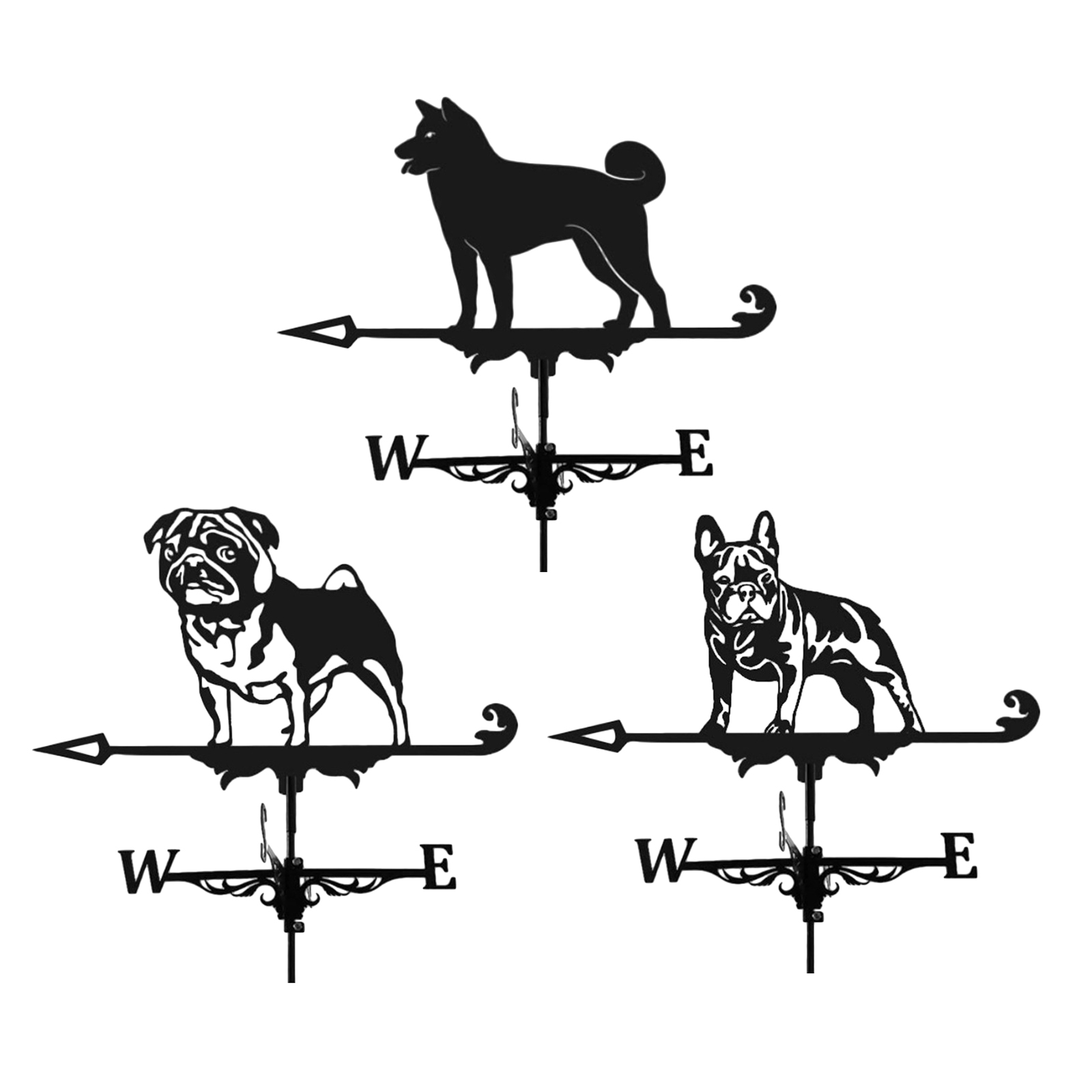 Stainless Steel Weather Vane Weather Vane Wind Direction Indicator Retro Weather Vane Wind Direction Indicator
