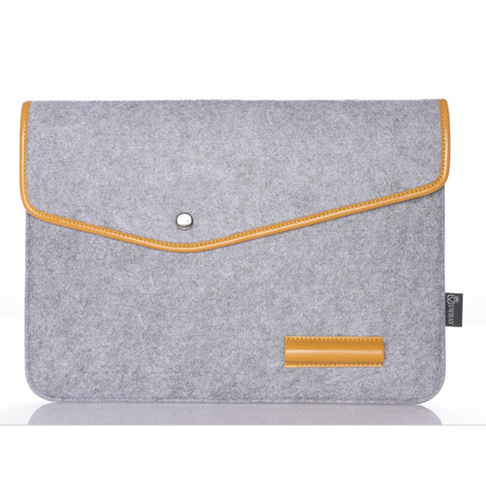 Notebook Laptop Wolvilt Sleeve Tas Voor Macbook Air 11 "13" 15 "Beschermhoes Computer tas Laptop Tas Liner Tas: 11 grey