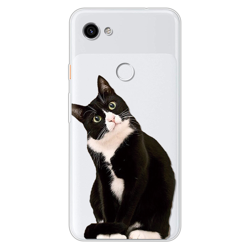 Voor Google Pixel 3a Case Coque Soft Clear Tpu Cool Grappige Kikker Patroon Cover Capa Voor Google Pixel 3a Xl telefoon Geval Cartoon Leuke: For Pixel 3a XL / mao-wait