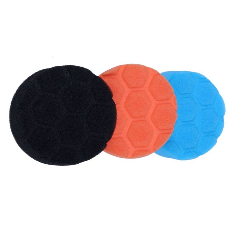 3x Hex-Logic Buff Buffering Polishing Pad kit For Auto Car Polisher