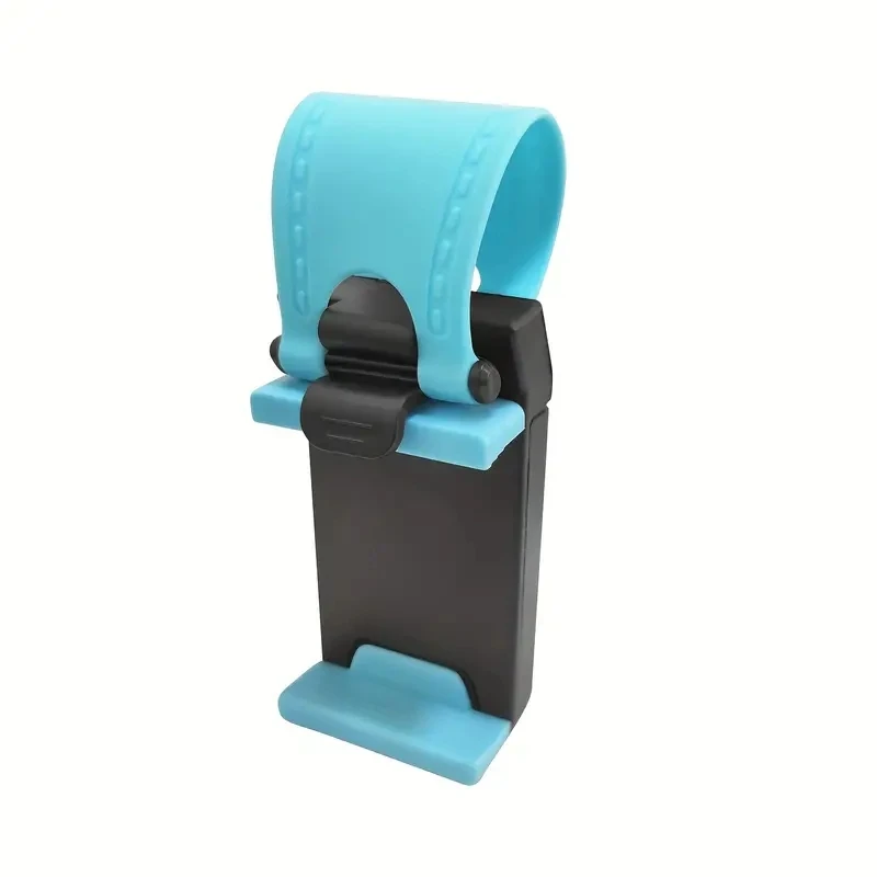 Soporte Universal para teléfono para volante de coche, soporte con gancho para navegación, soporte para teléfono móvil en coche para iPhone, Xiaomi y Samsung: YELLOW