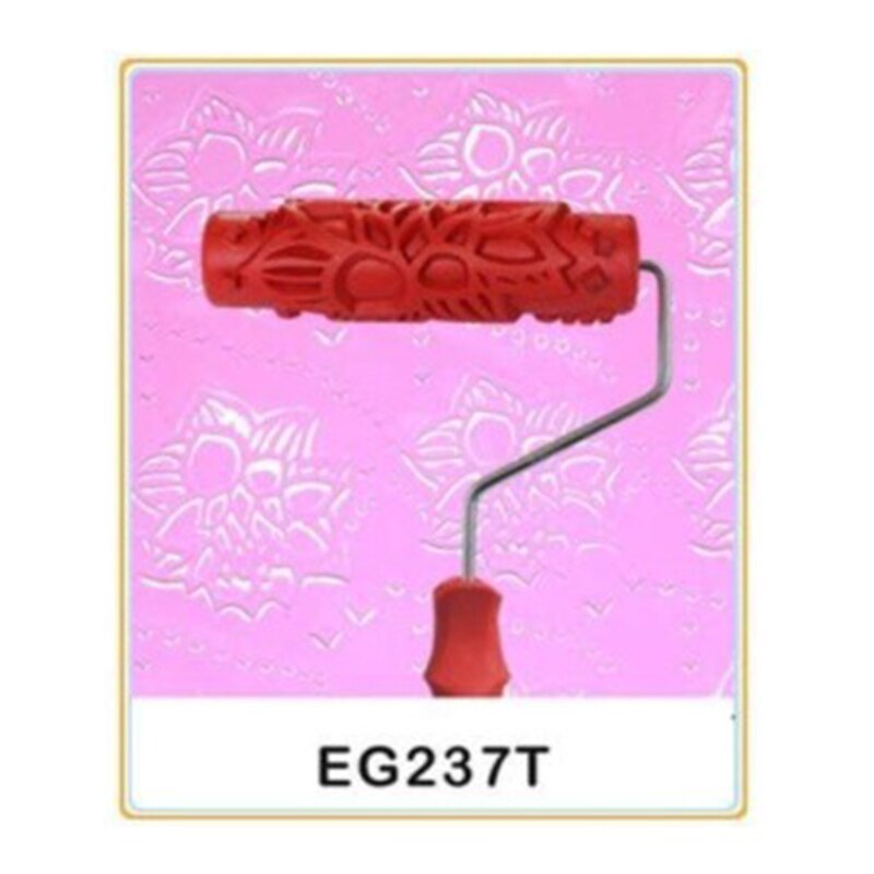 EG237T Decorative Paint Roller Pattern Embossed Texture Painting Tools for Wall Bedroom Rubber Airless Machine Household