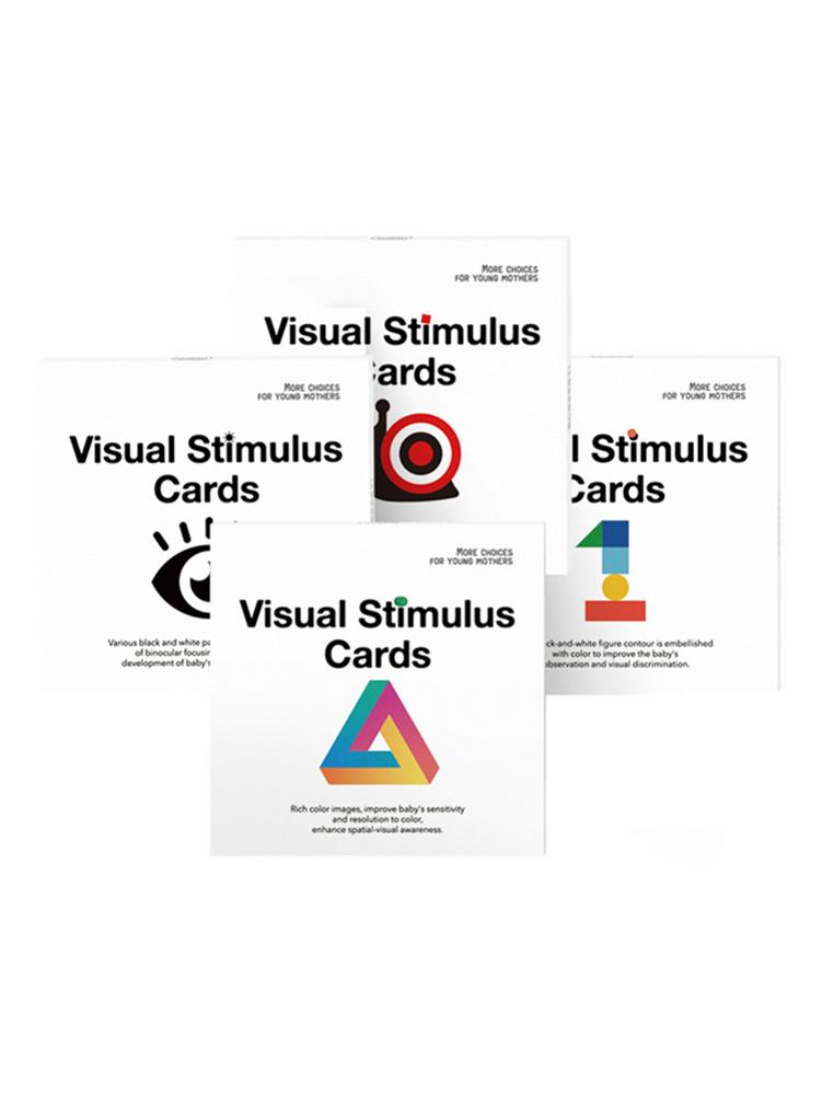 High Contrast Baby Flashcard Colorful Visual Stimulation Learning Activity Card for Babies Ages 0-3