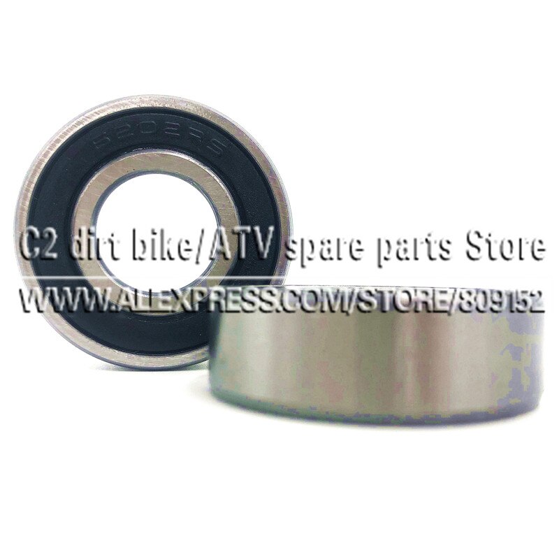 2pcs Bearing 6202 6202RS For Dirt Pit Bike Wheel Rims Pocket Bike Crank Mini ATV 47cc 49cc 44-6 Engine Parts
