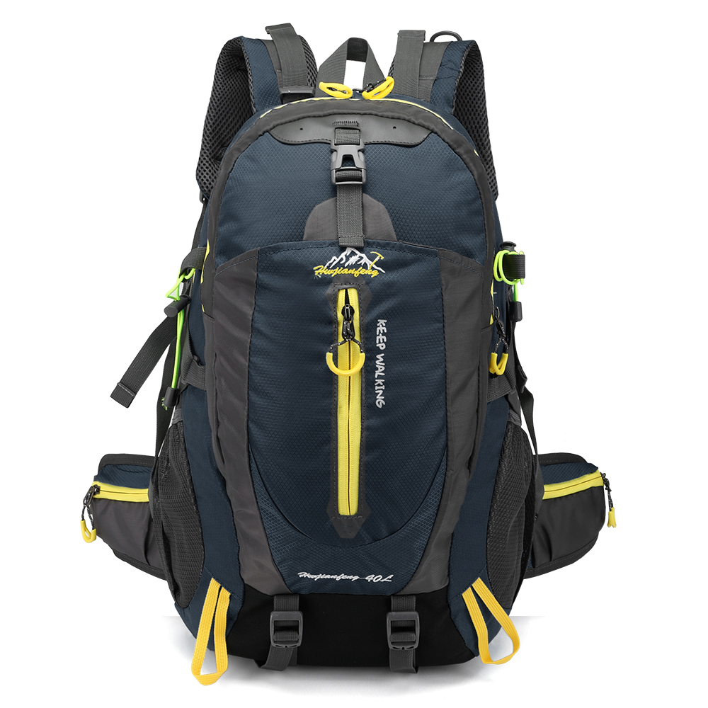 40L wasserabweisender Reiserucksack Camping Wandern Laptop Tagesrucksack Trekking Klettern Rucksäcke für Männer Frauen Wanderzubehör: Licht Grün