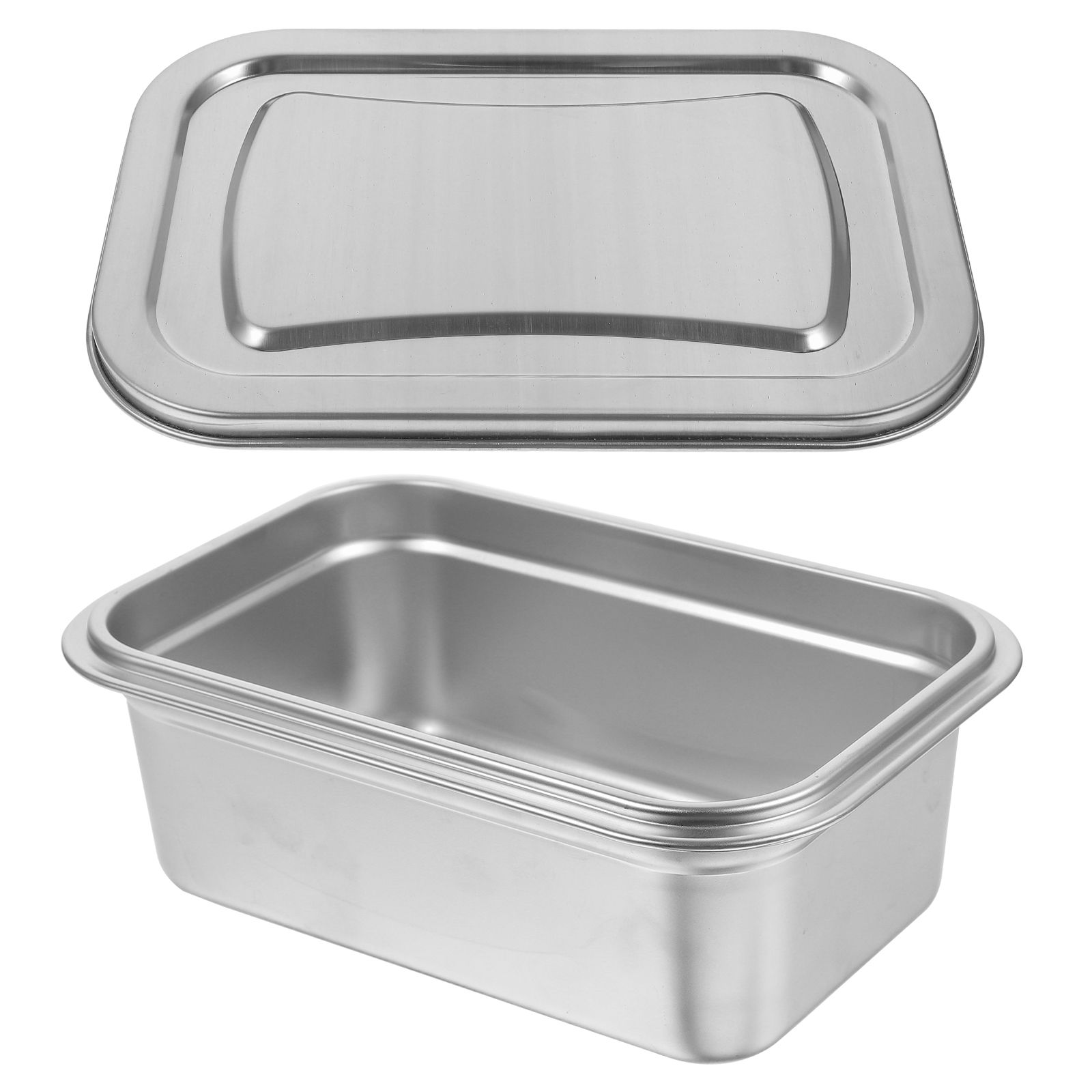 Stainless Steel Ice Cream Container Freezer Storage Keeper Yogurt Boxes Reusable Preservation Household Tubs Containers Kitchen