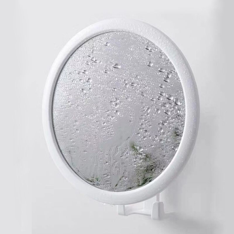 Wall-mounted suction cup small mirror household bathroom wall-mounted round mirror bathroom wall mirror bathroom mirror