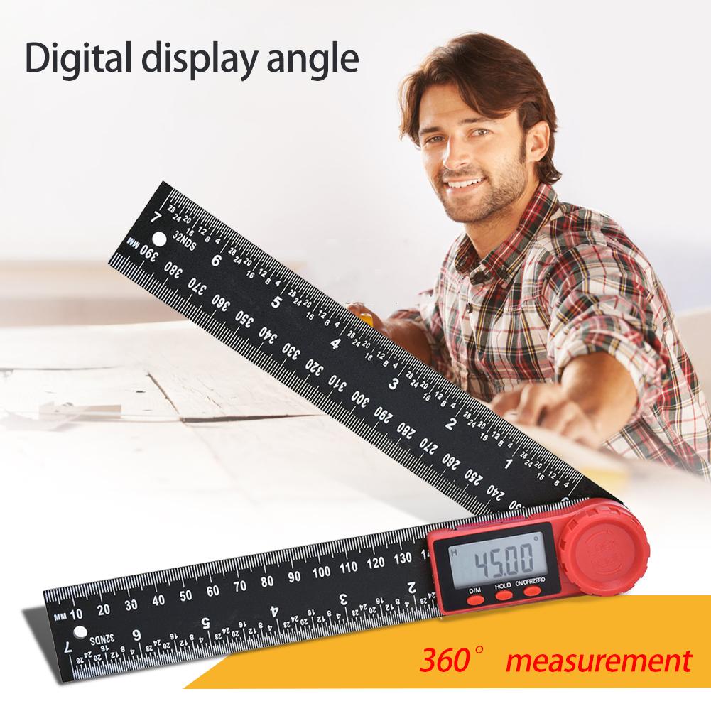 LED Digital Angle Finder Protractor with Horizontal Vertical Bubble for Carpenters Woodworkers Digital Goniometer Inclinometer