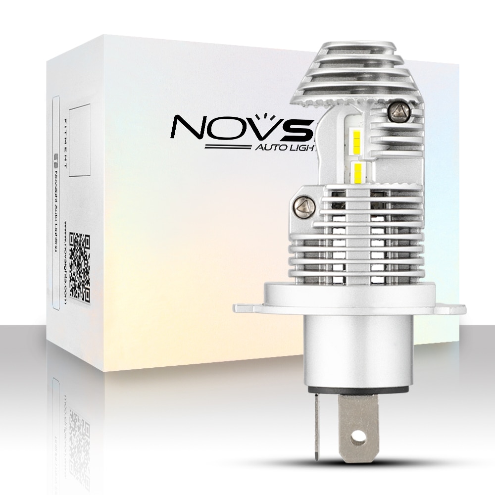 NOVSIGHT H4 Led Ampoules de Phares de Moto H7 LED H11 H8 H9 1:1 Phare De Moto 12V 6000K 25W 6000LM Pièces De Moto