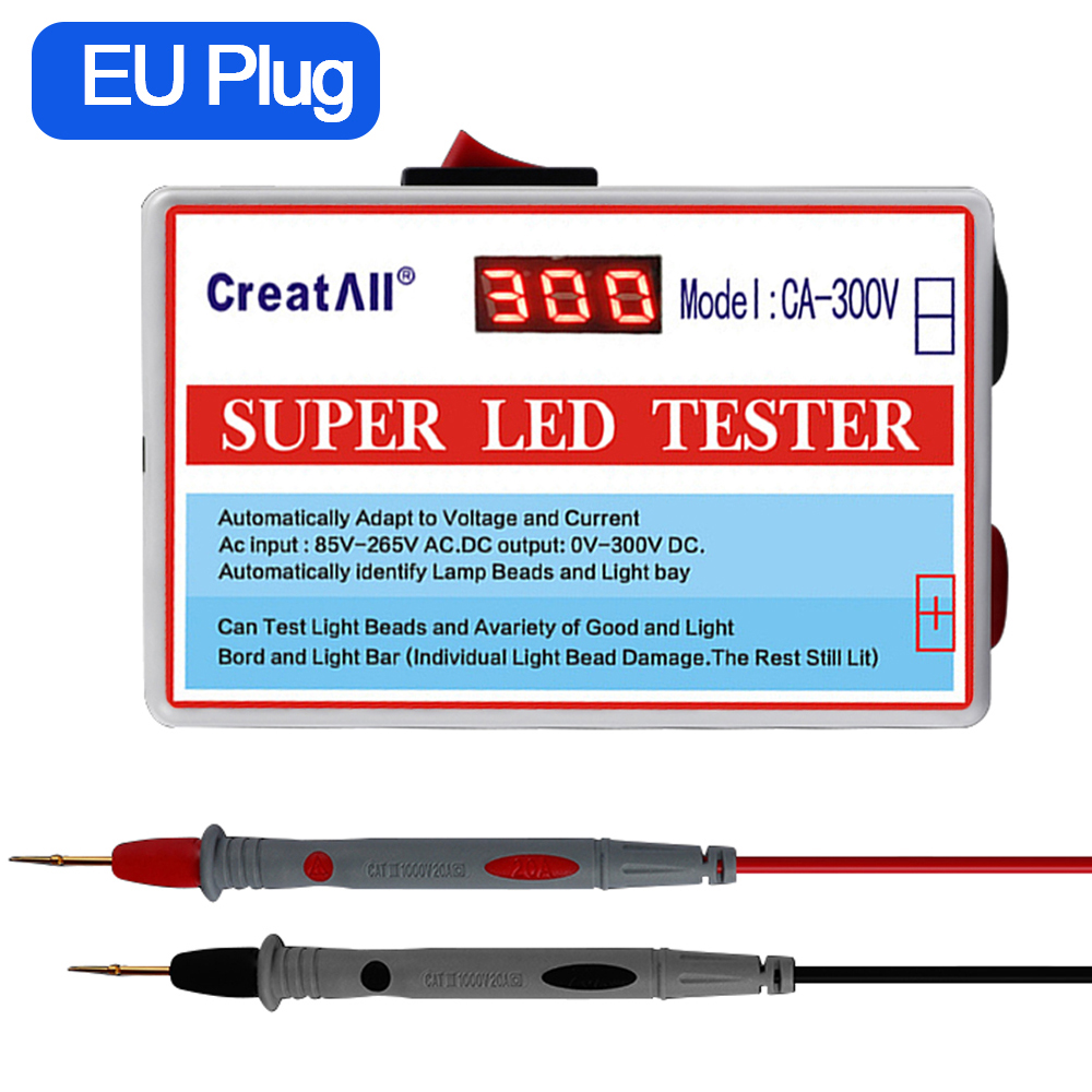 Led Lamp Tv Backlight Tester Multipurpose Led Strips Kralen Test Tool Meetinstrumenten Voor Led Licht Led Lamp Tester: Type 2 EU Plug