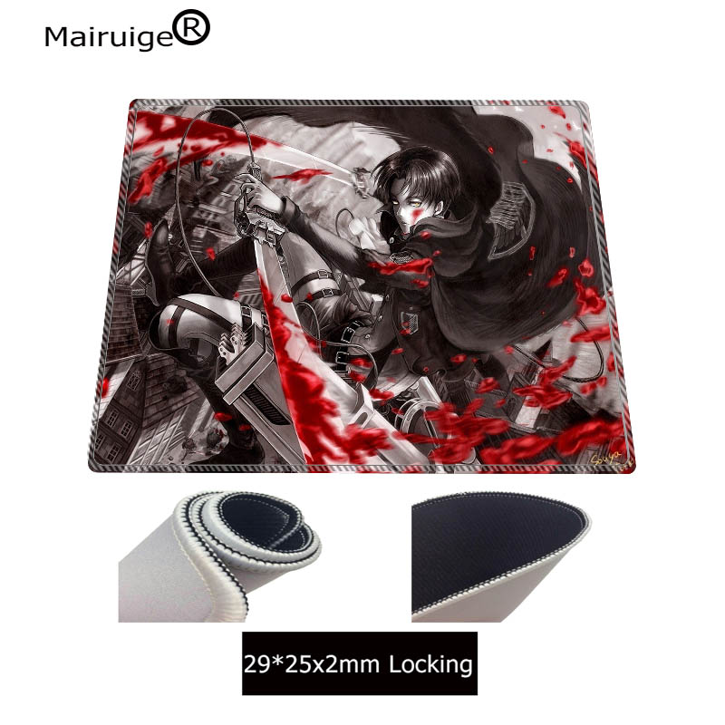 Attack on Titan Mouse Pads 90x40cm Pad To Mouse Notbook Computer Pad Mouse Lockrand Gaming Mousepad Gamer To Keyboard Mouse Mats: 250X290X2MM