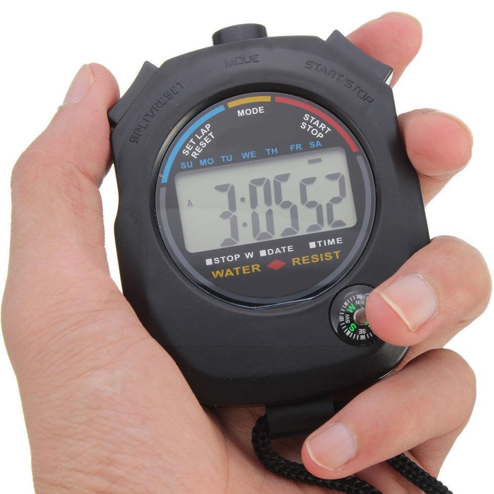 1 Pcs Digital Stopwatch Timer Multifuction Handheld Sports Stop Chronograph Training Outdoor Watch Timer Runni A5g6