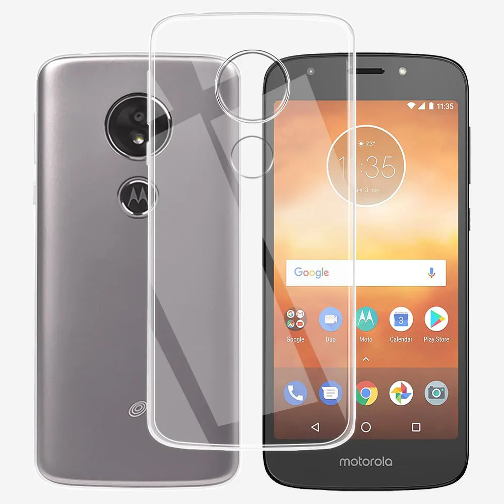 Coque de téléphone en silicone transparent pour Motorola Moto G6 Play, étui souple en TPU pour Moto G6 Plus, coque transparente pour MotoG6 Moto G7 Power Fundas