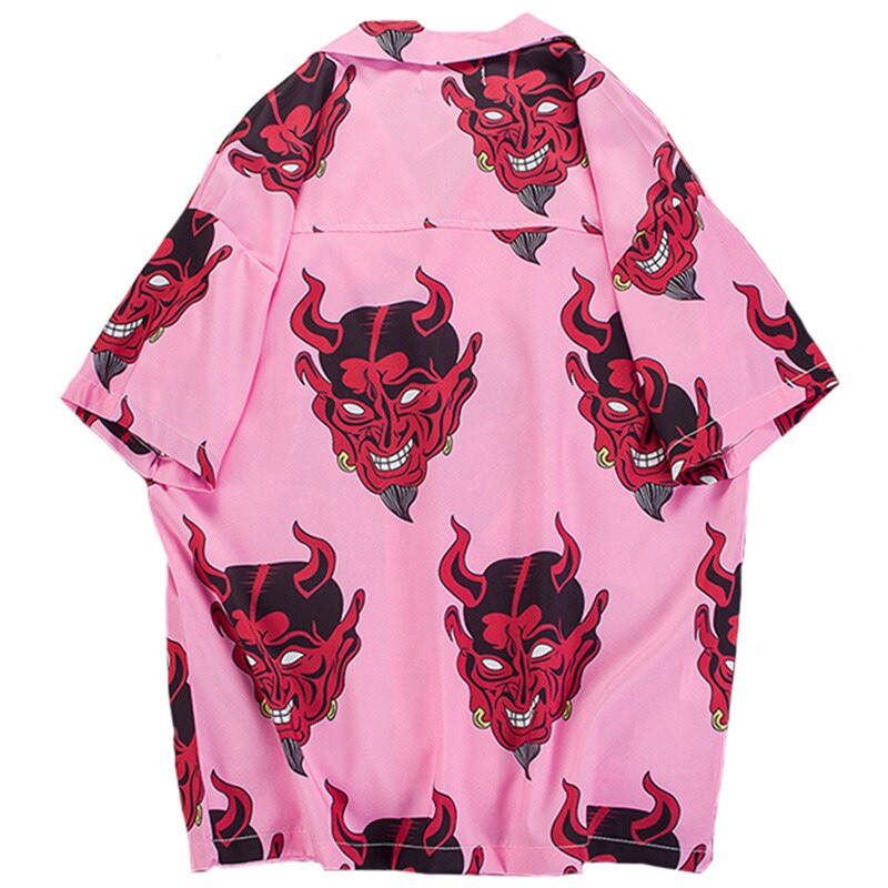 Chemise fashion diable rose