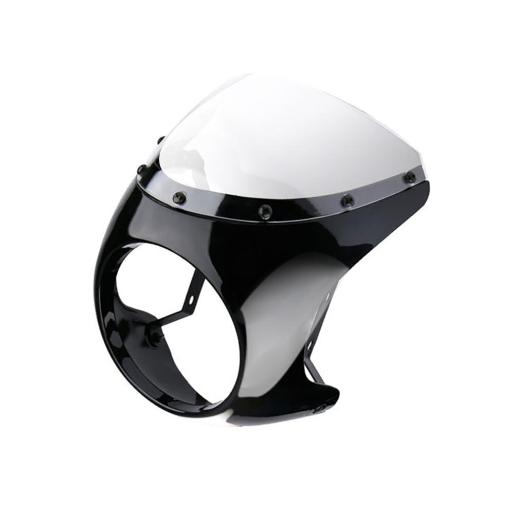 Universele 7 "Koplamp Kuip Retro Cafe Racer Stuur Screen Voorruit