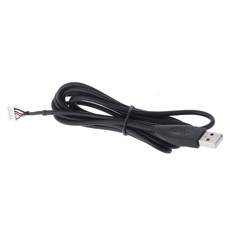 A9LC 2m Maus Linien Ersatz dauerhaft PVC USB Maus Kabel für logitech- MX518 MX510 MX500 MX310 G1 G400S Spielen Maus Schwarz