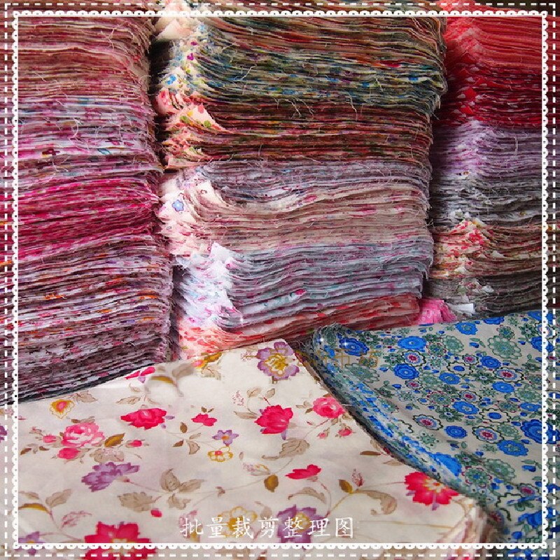 100%  bomulds twill blomsterprintet stof charme pakker lag kager klud bundter diy håndlavet patchwork dukke tøj materiale 50 stk