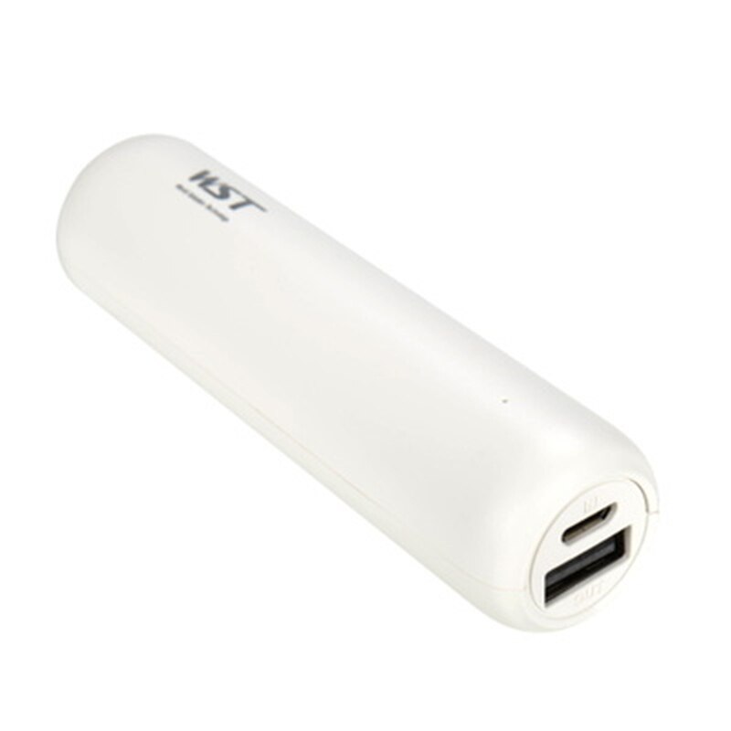 3350mAh Mini Power Bank Pocket Poverbank Mobile Phone Portable Charger for iPhone Xiaomi Powerbank 18650 External Battery Pack: White