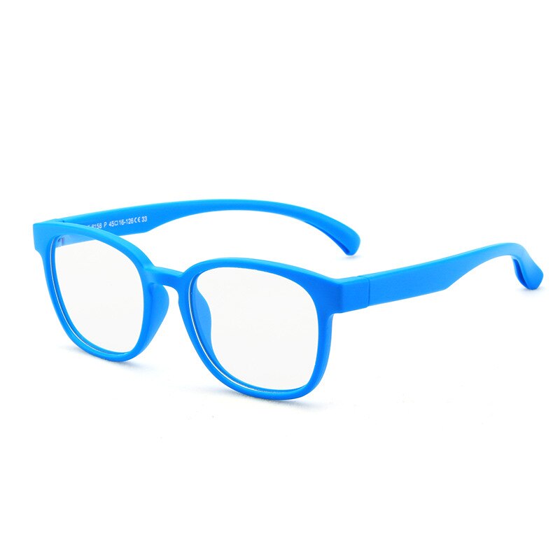Square Anti-Ray Spectacles Blue Block Eyeglass Frame Computer Game Glasses Eyewear Kids Boys Girls Blue Light Blocking Glasses: blue