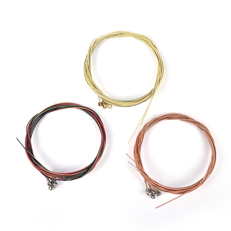 6Pcs/Set Guitar Strings Classical Guitar String Set Pure Copper Strings E-A for Acoustic Folk Guitar Classic Guitar