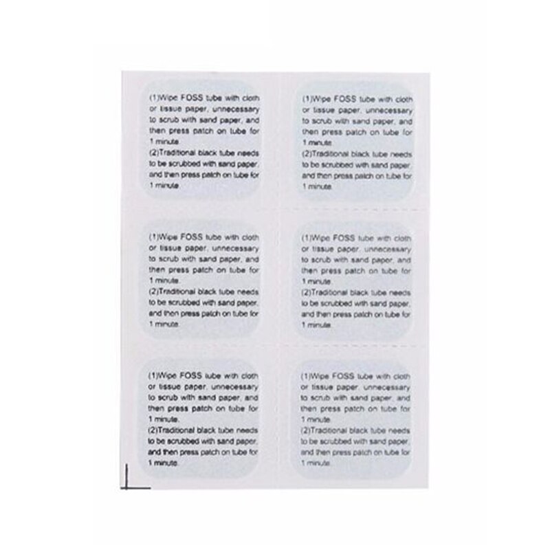 FOSS 6 unids/set parche de neumático de bicicleta de secado rápido, herramienta de reparación de tubo de bicicleta, Parches interiores, herramienta de reparación de bicicleta de carretera MTB