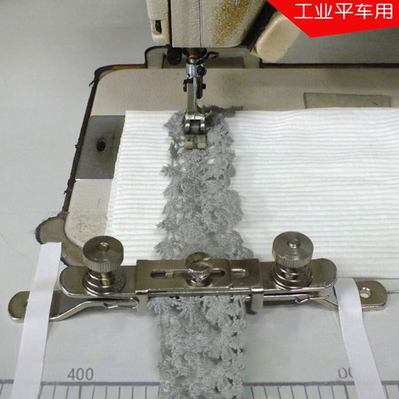 Abrazadera para banda elástica, encaje, correas, piezas de máquinas de coser industriales, soporte de tensión elástica de ancho ajustable