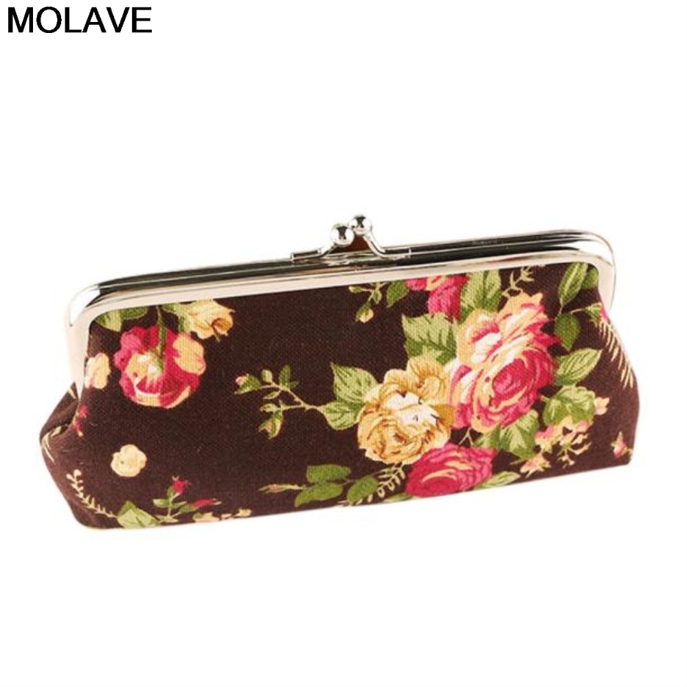 Molave carteira feminina de bolso, mini carteira de mão para mulheres, retrô, vintage, com fecho, bolso para moedas, niqueleira