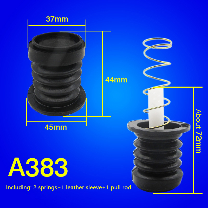 Universal Washing Machine Water Drain Valve Plug Water Sealing Rubber Pad Drain Valve Spring Fittings: Red